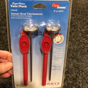 Instant Read Thermometer. Twin Pack.  Two. New in Package.
